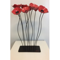 Sculpture Coquelicots -...