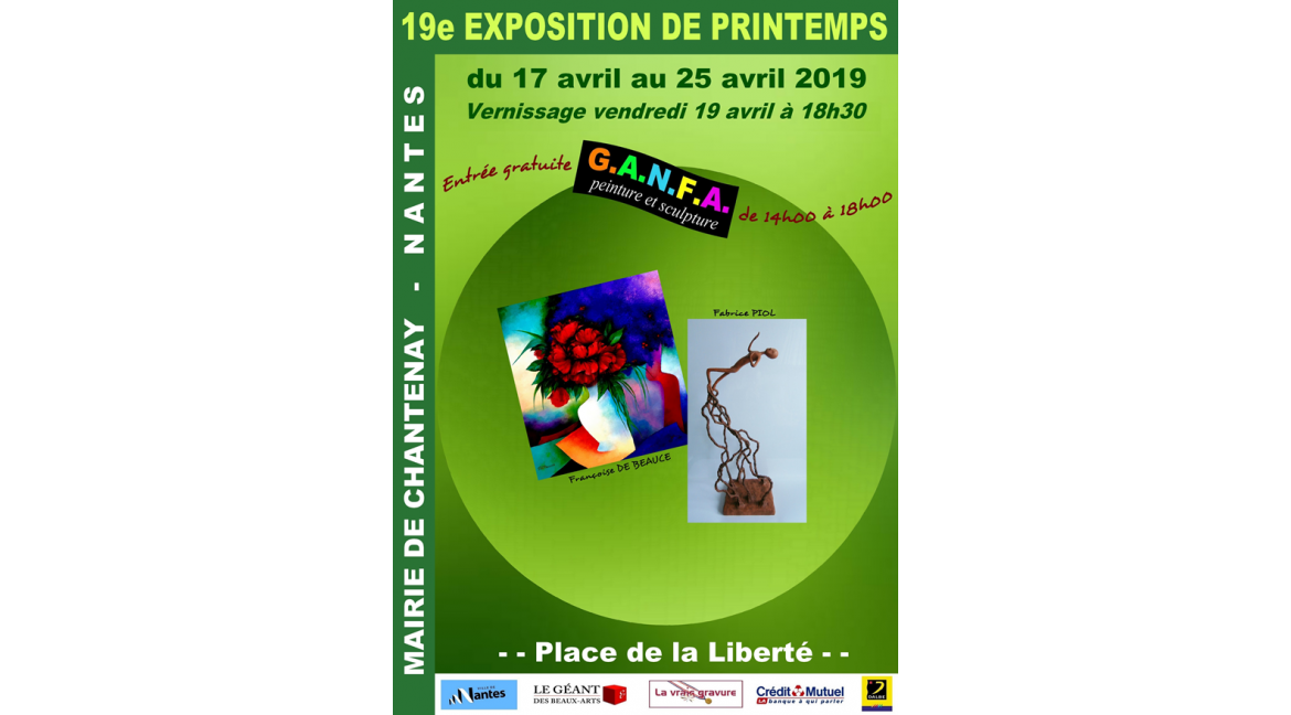 Exposition du 17 au 25 avril à la Mairie de Chantenay