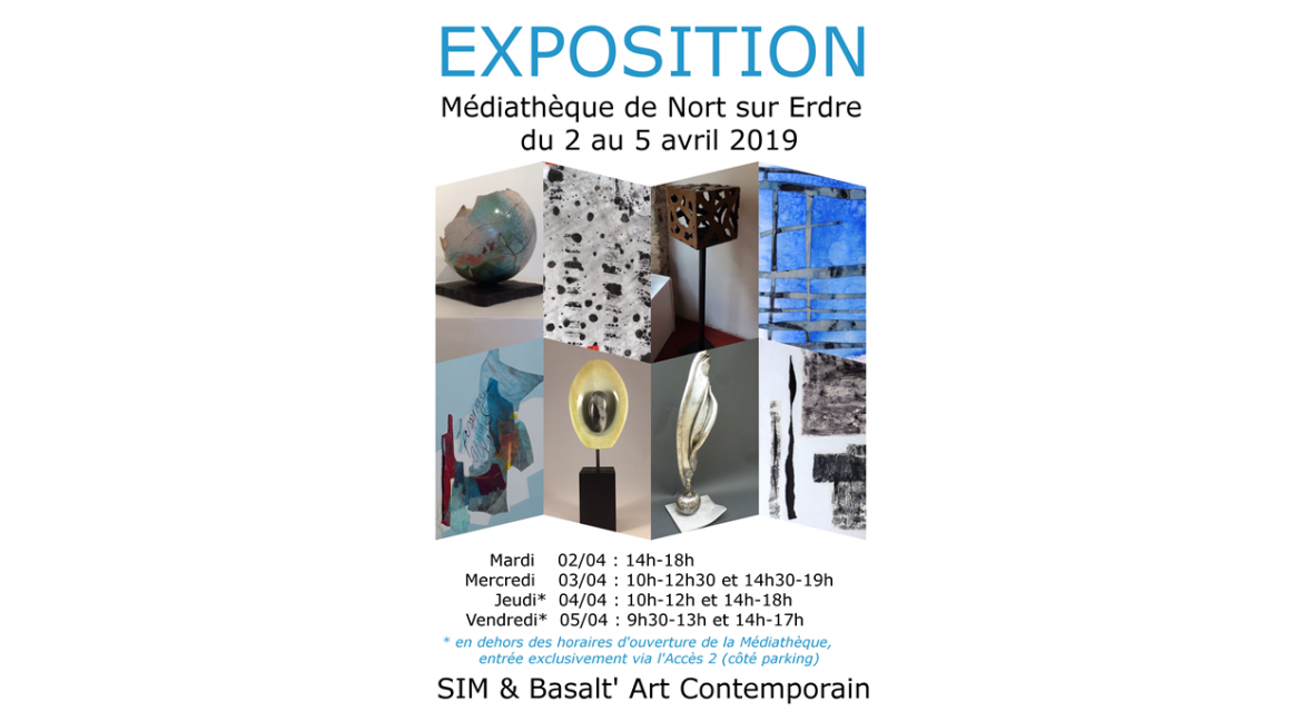 Exposition du 2 au 5 avril à la Médiathèque de Nort-sur-Erdre